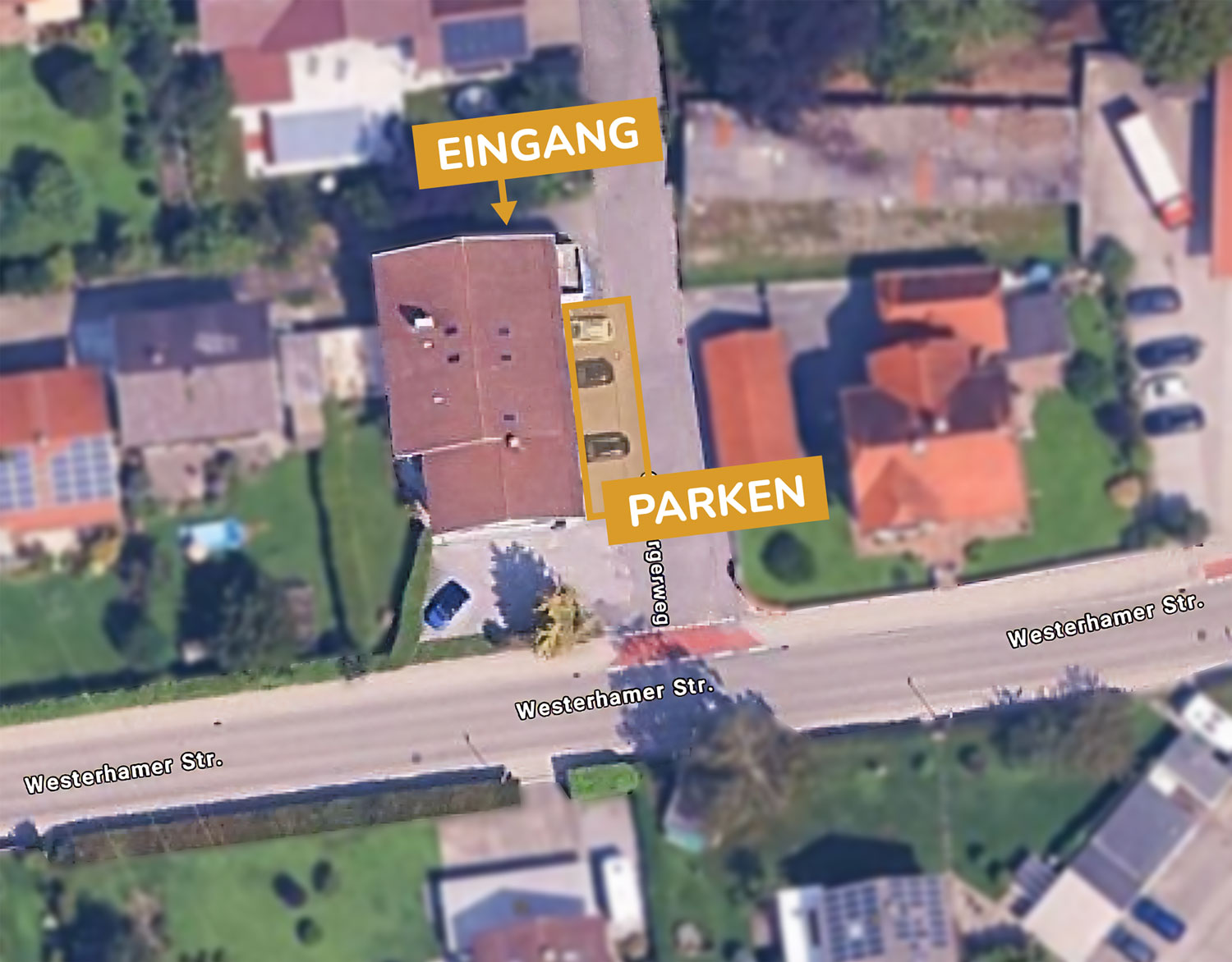 Anfahrt und Parken an der Praxis